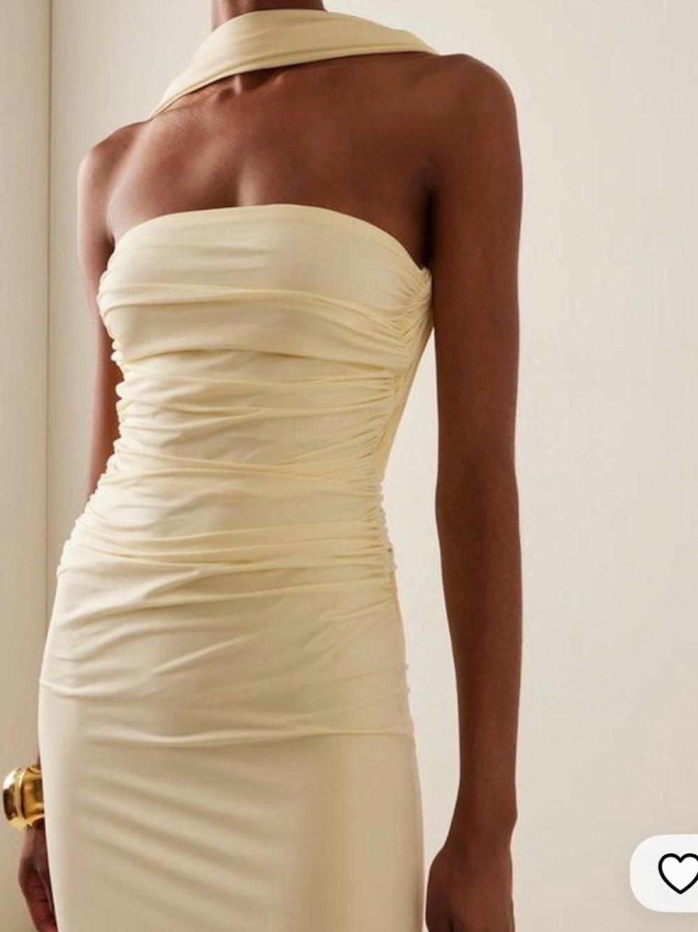 Mulett Ruched Jersey Maxi Dress By Maygel Coronel